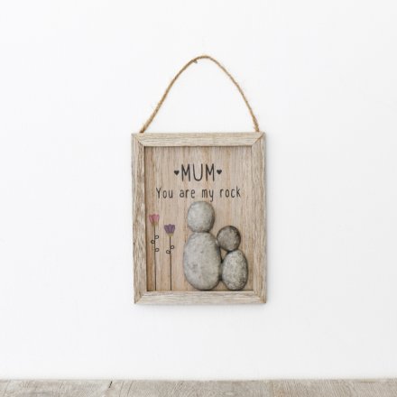 Mum Pebble Plaque