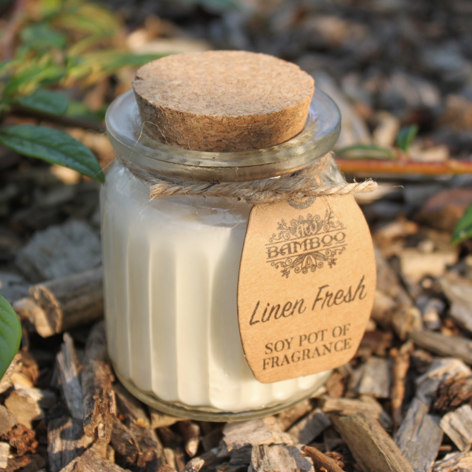 Linen Soy Pot Candle