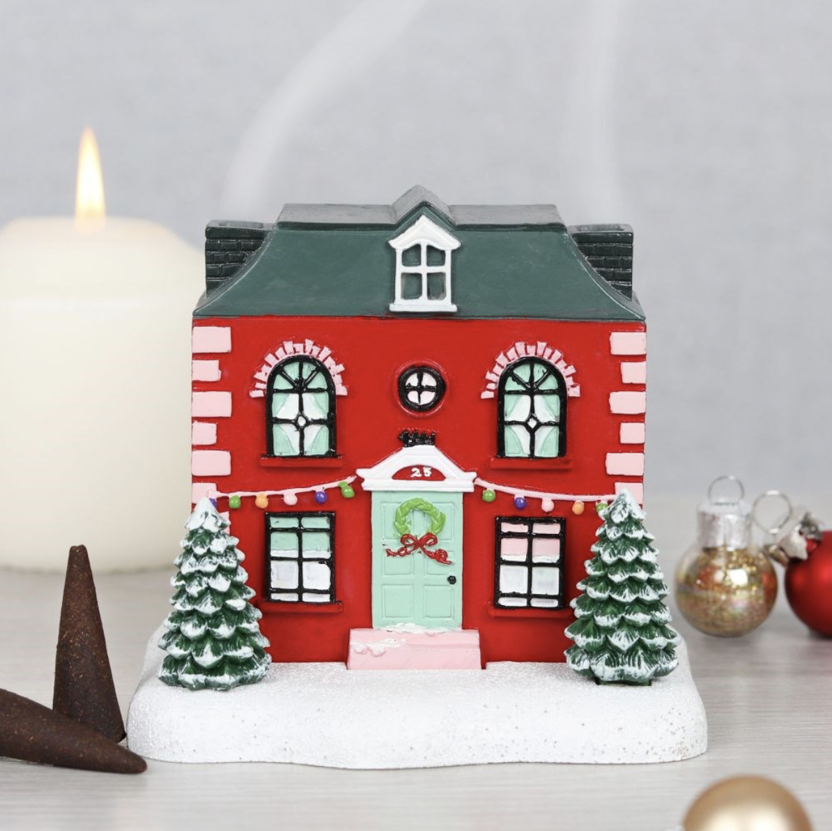 Christmas Incense Cone Burner