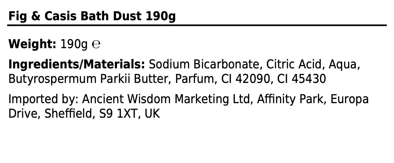 Fig & Casis Bath Dust - Image 2