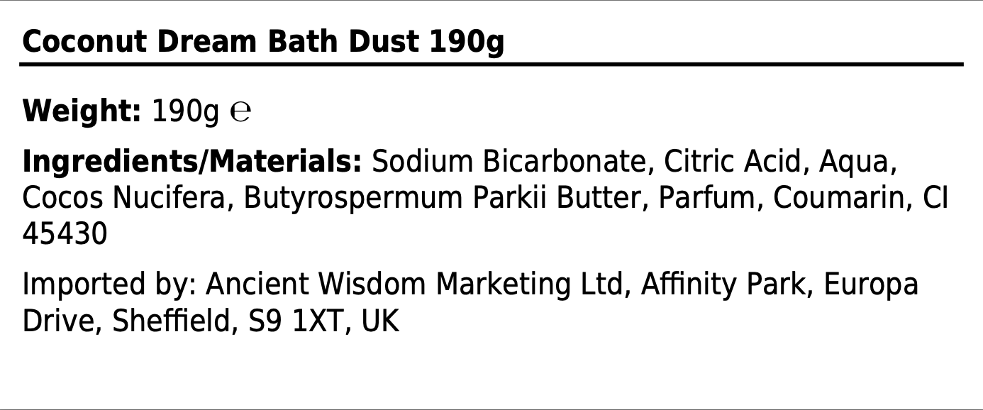 Coconut Dream Bath Dust - Image 2