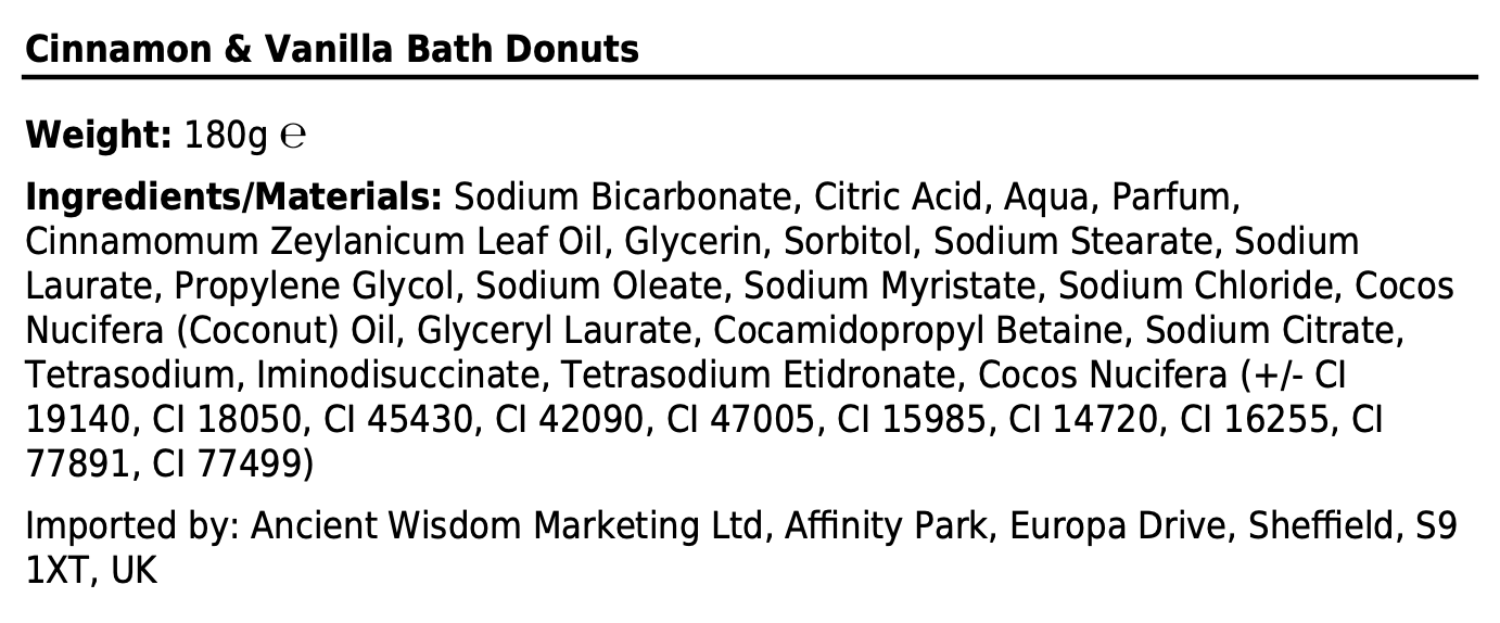 Cinnamon & Vanilla Bath Donut - Image 2