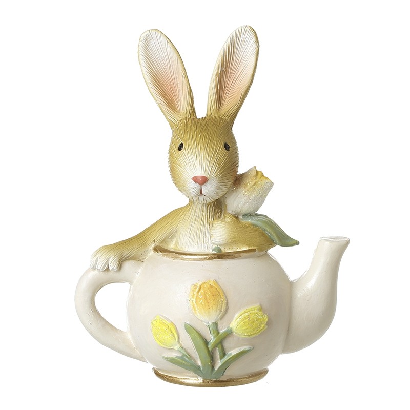 Rabbit In Teapot Ornament
