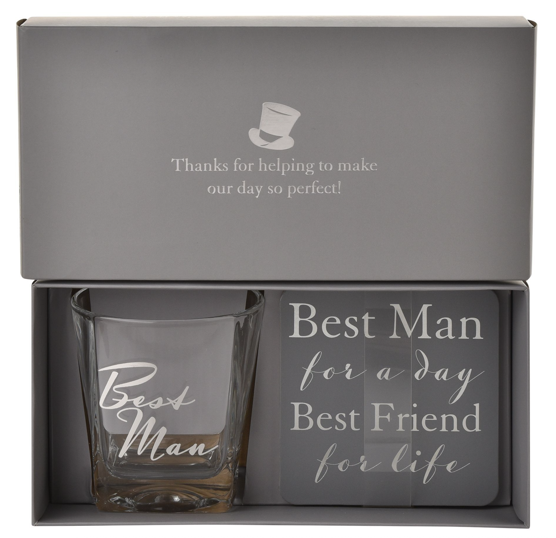 Best Man Whiskey & Coaster
