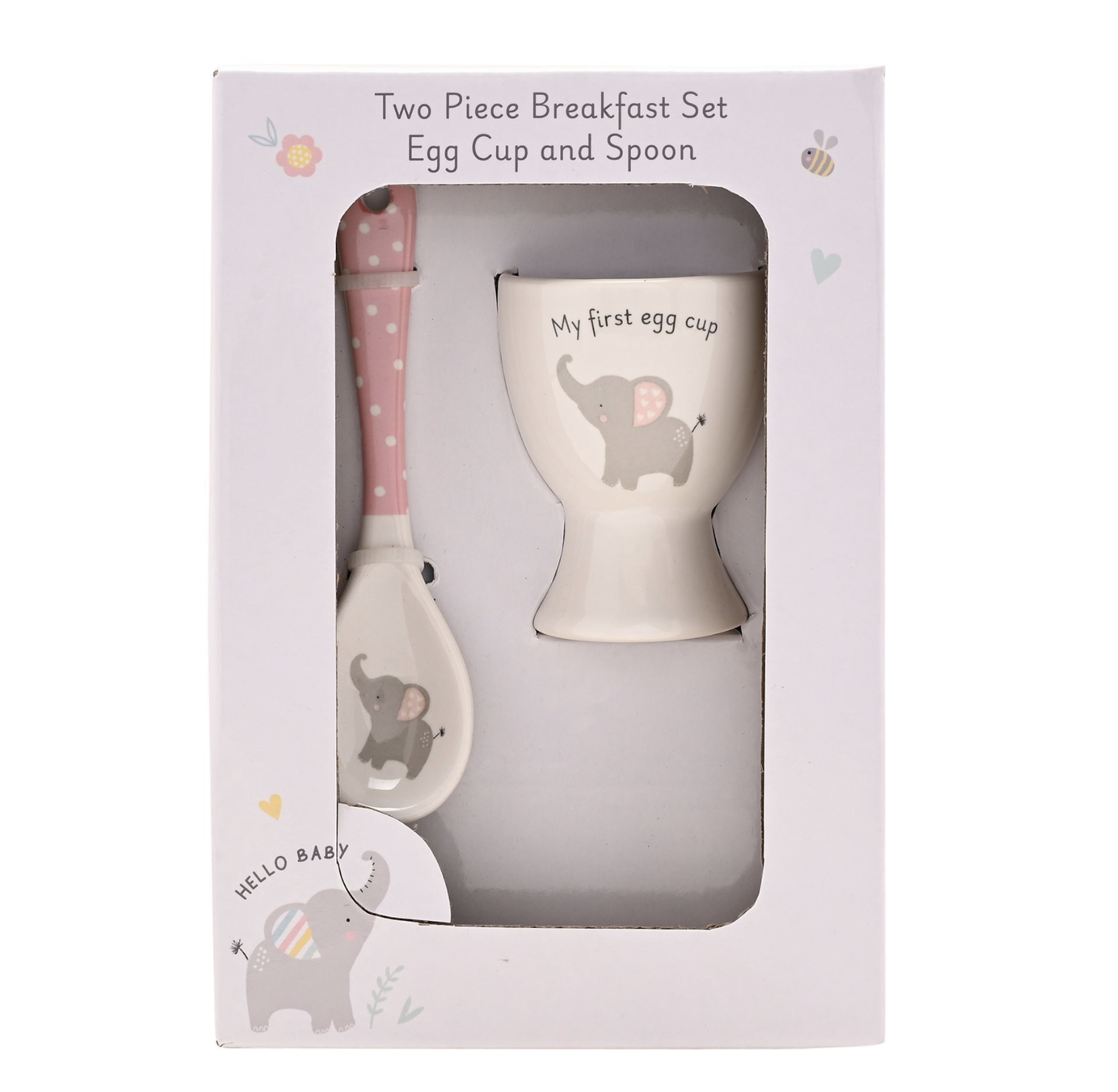 Baby Girl Egg Cup & Spoon Set - Image 2
