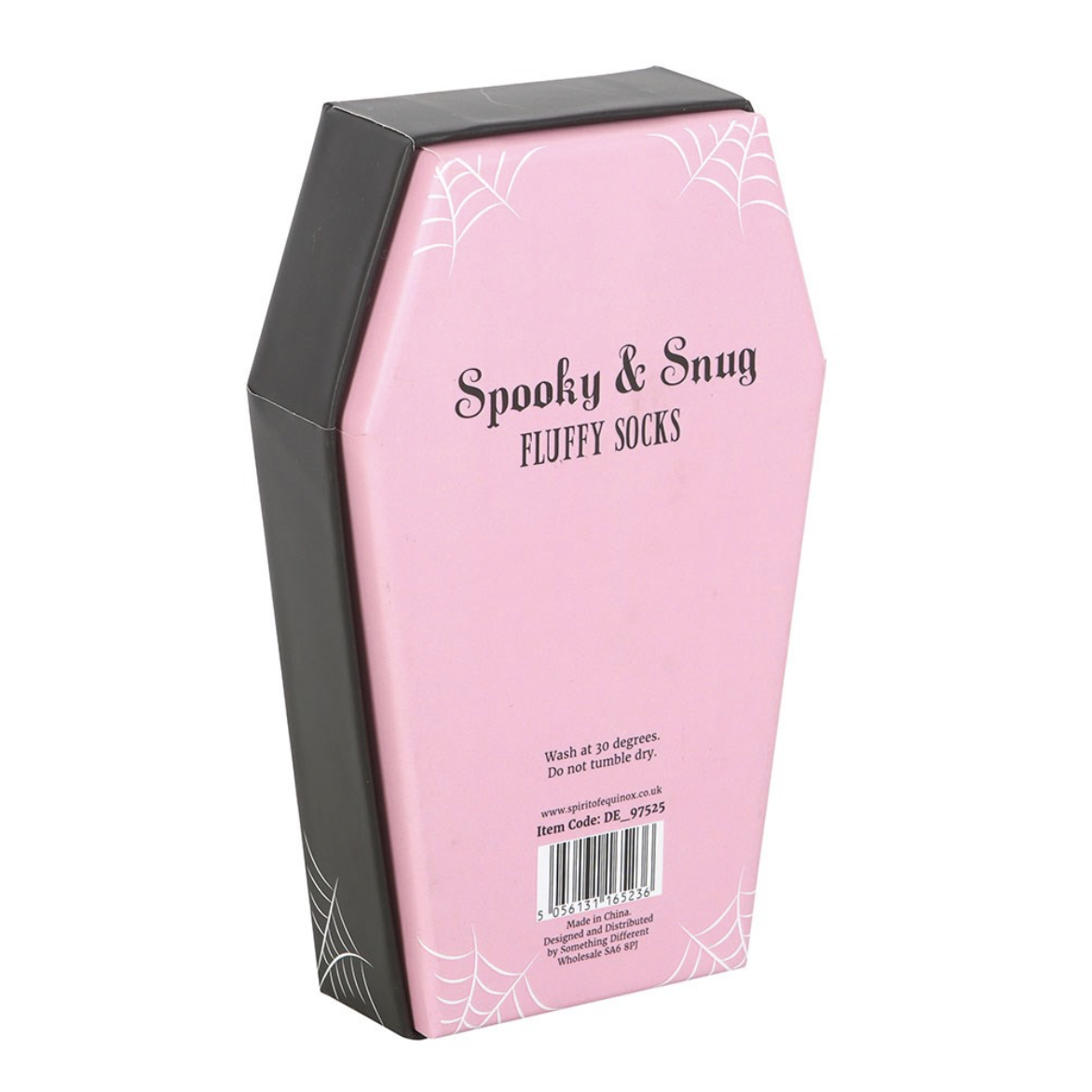 Pink & Black Socks In Coffin Box - Image 3