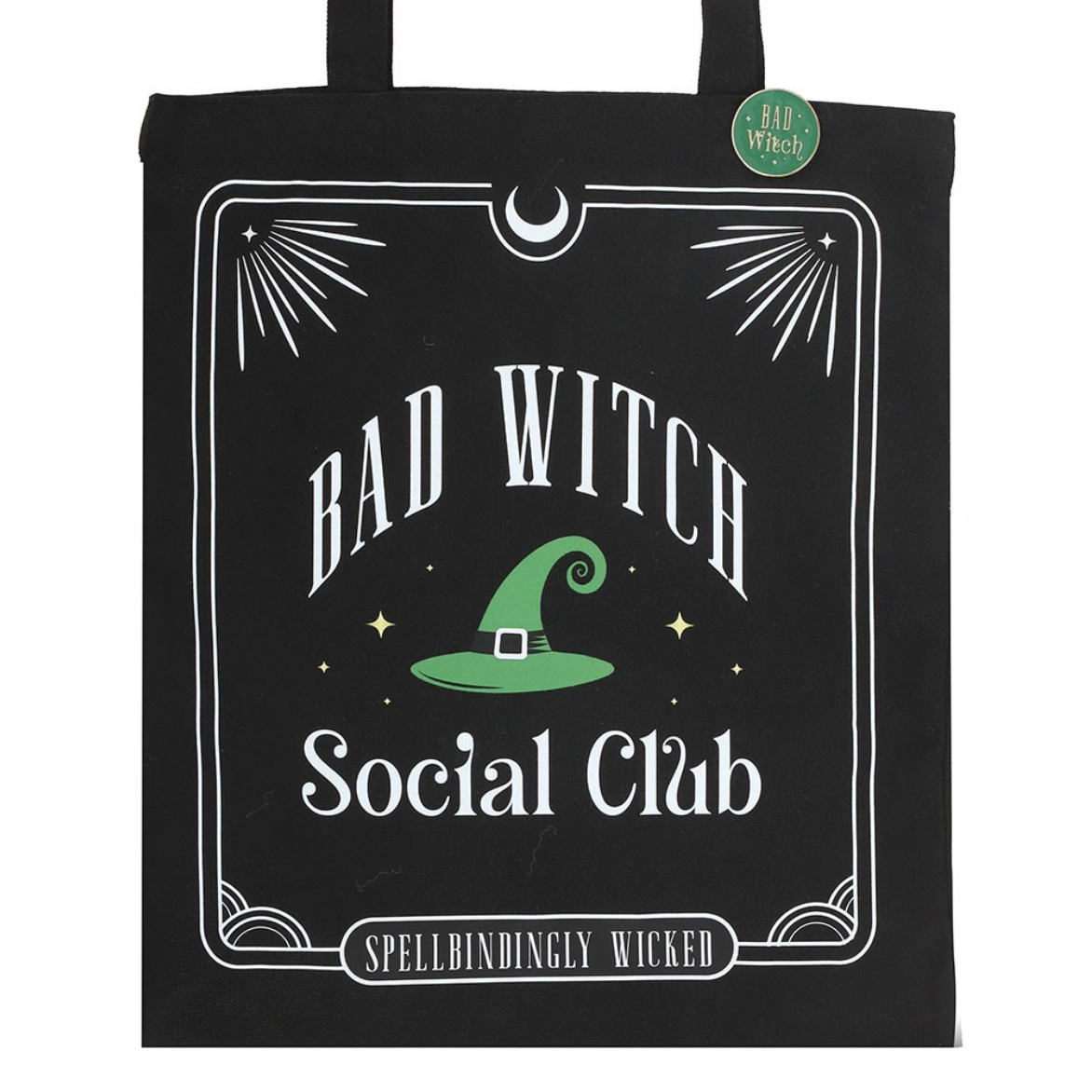 Bad Witch Tote Bag & Pin - Image 2