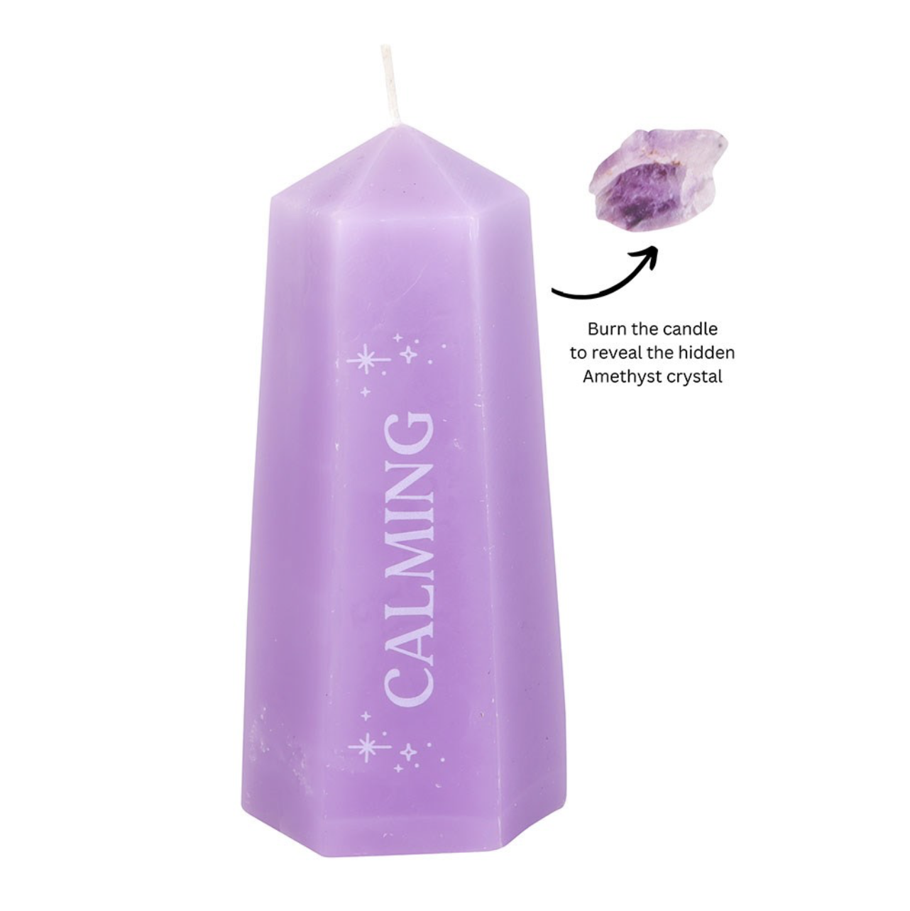 Amethyst Crystal Candle - Image 2