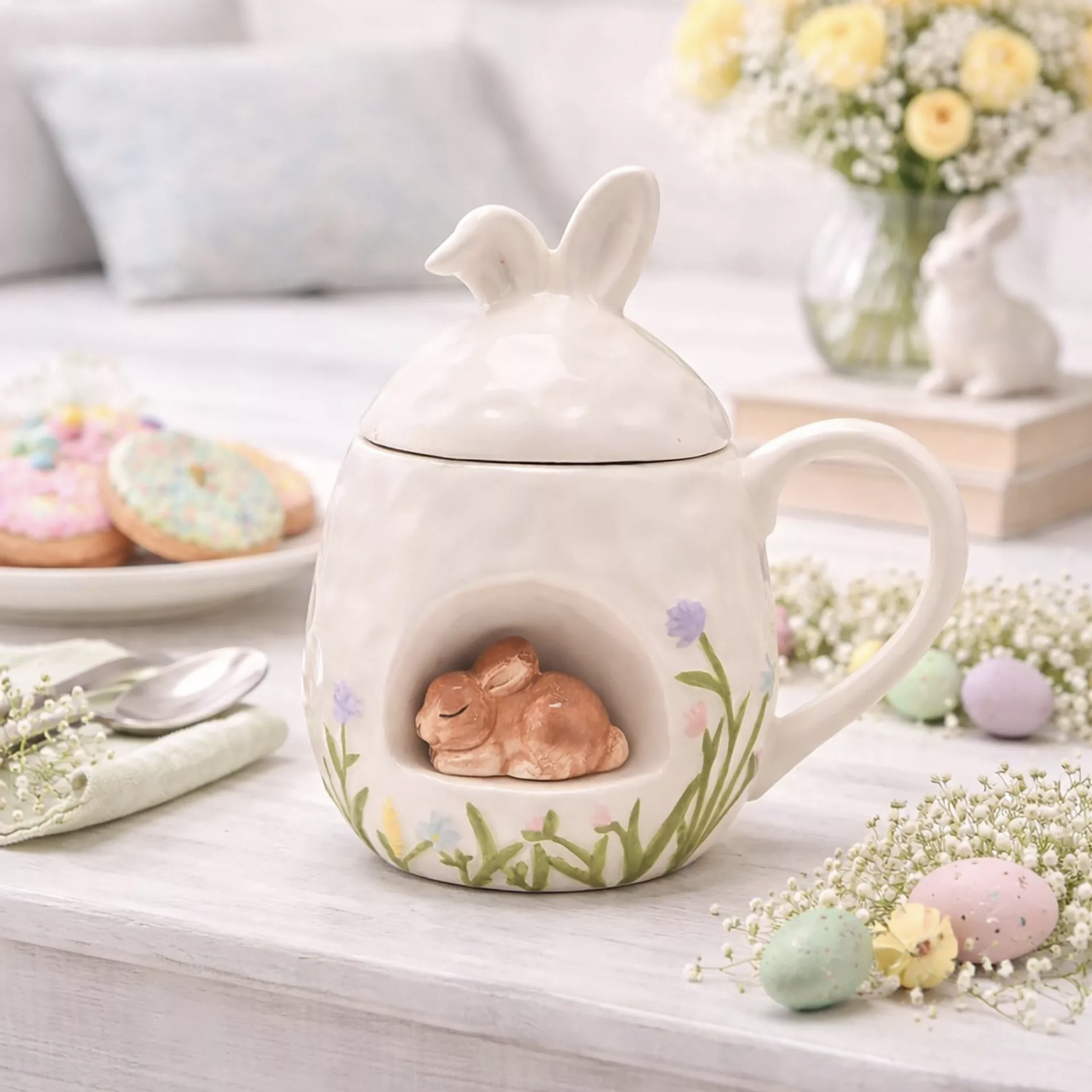 Bunny Mug With Lid