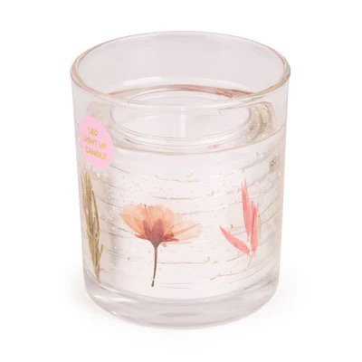 LED Pink Flower Candle - Image 2
