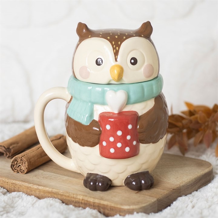 Owl Lidded Mug