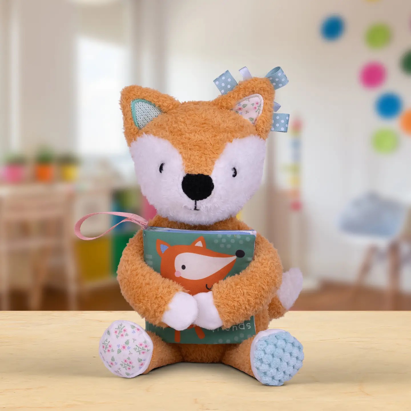 Plush Fox with Cloth Book
