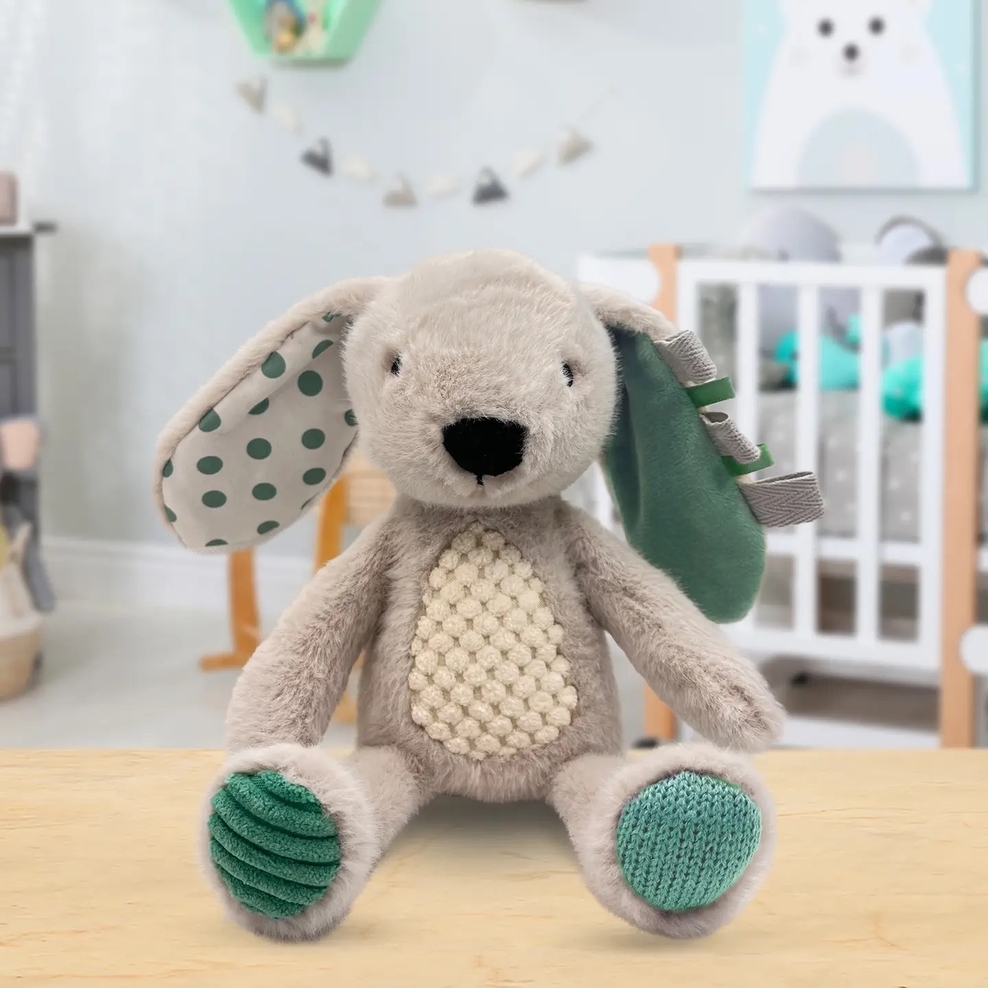 Small Grey Plush Bunny
