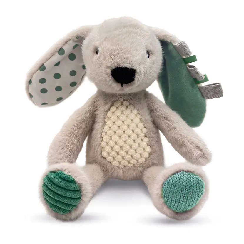 Small Grey Plush Bunny - Image 2