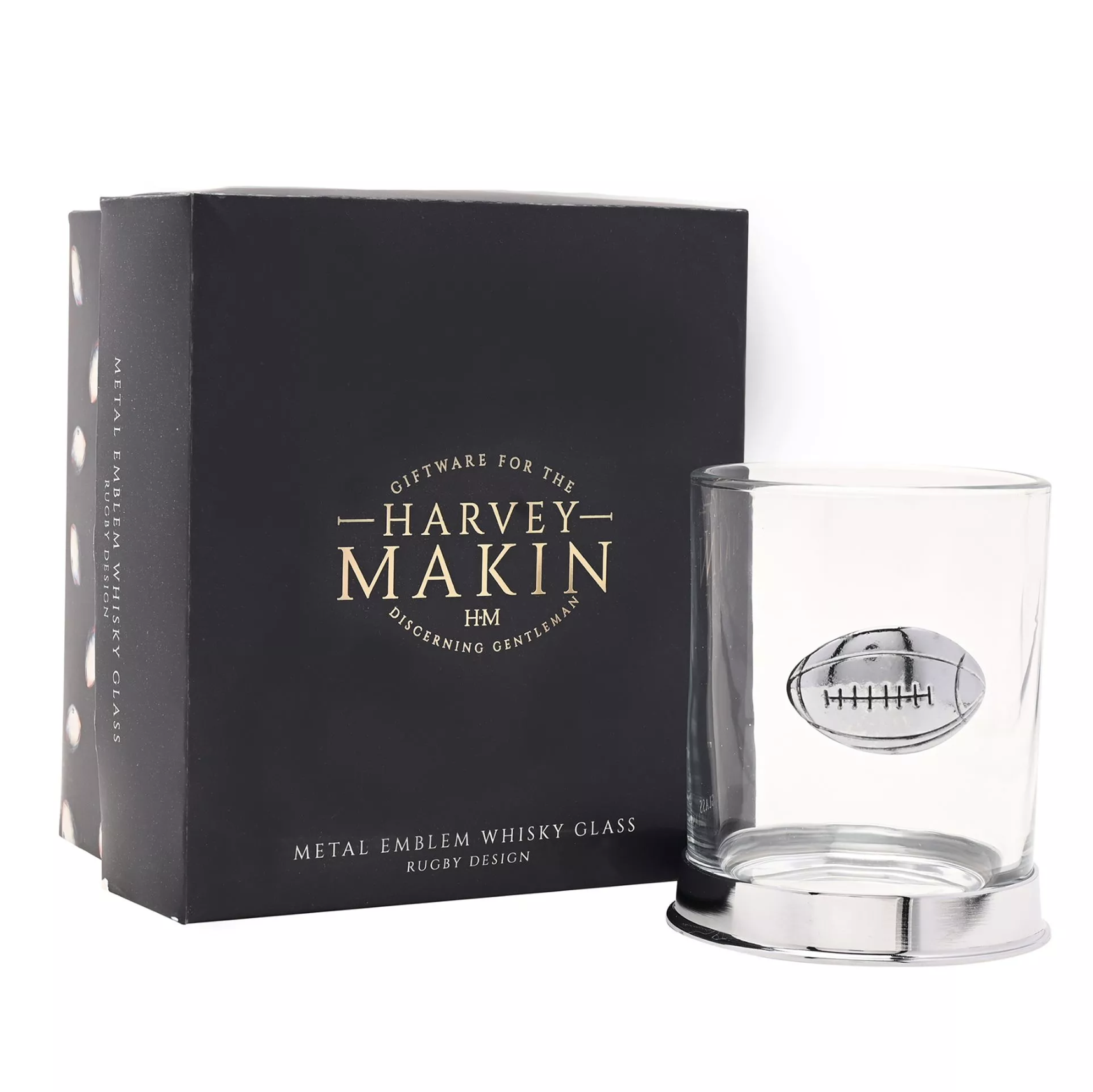 Rugby Whisky Glass