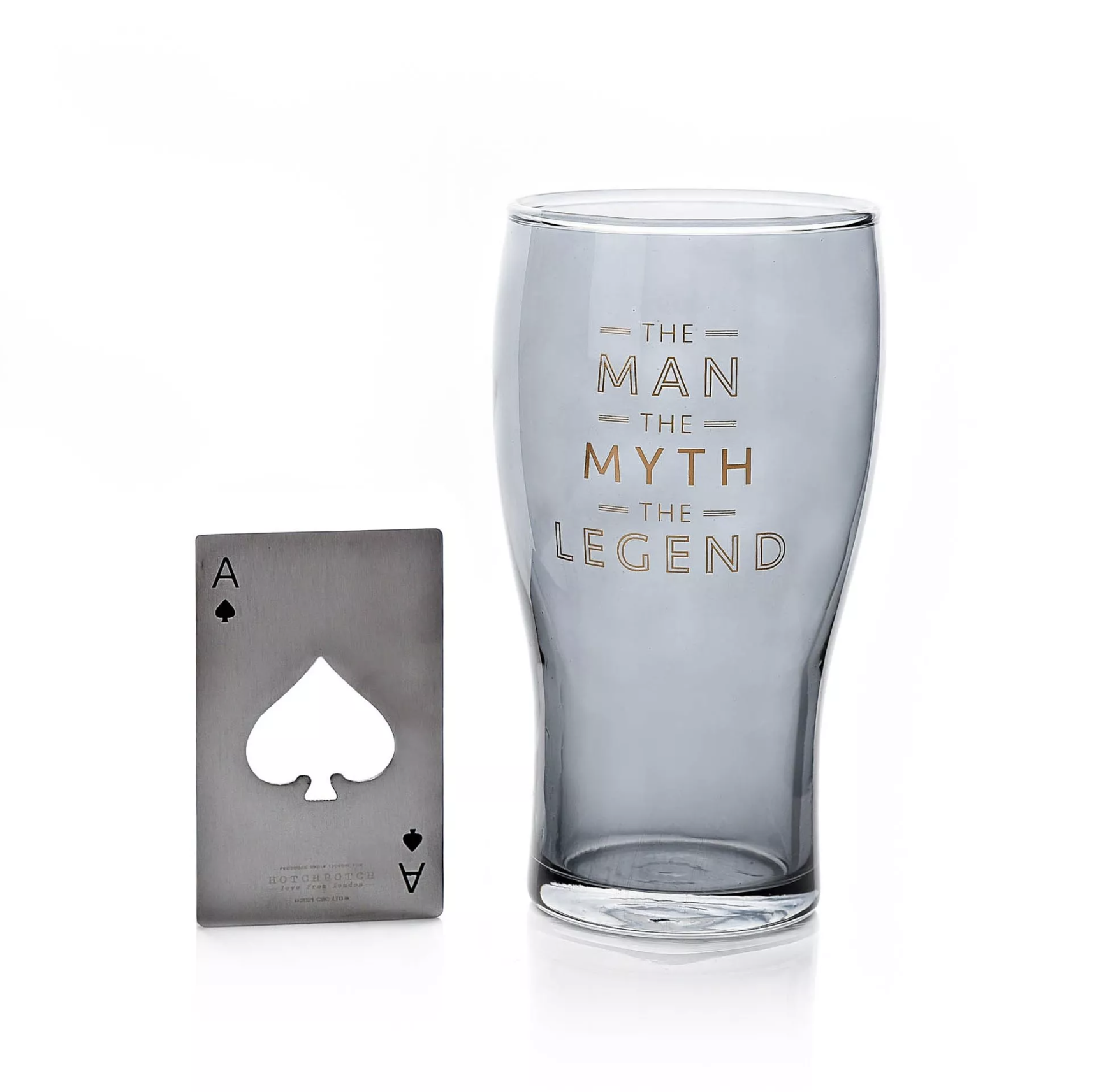 Pint Glass & Bottle Opener
