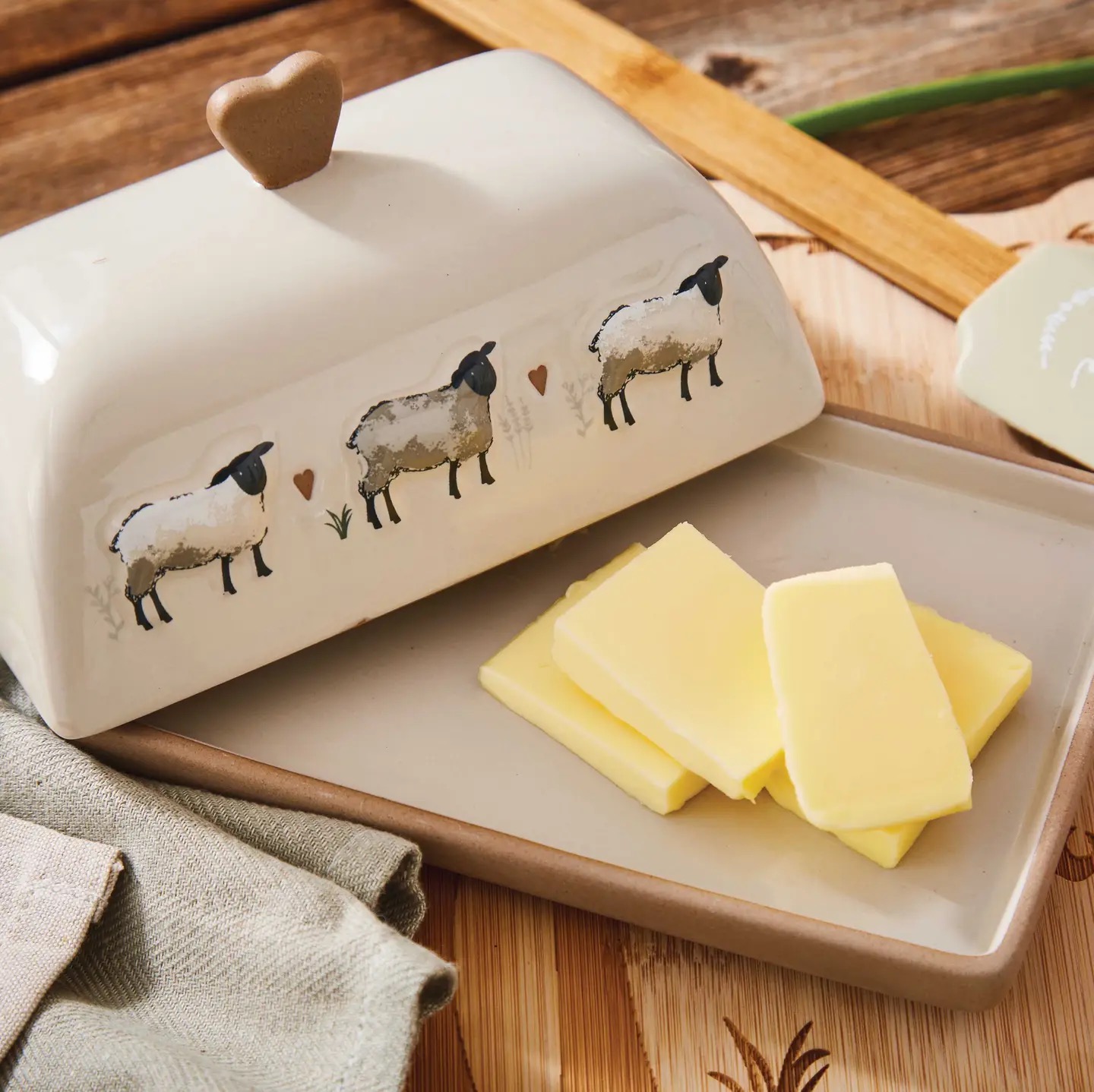 Highland Sheep Butter Dish