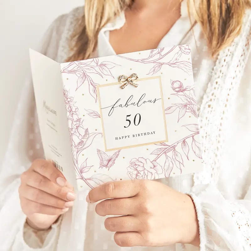 50th Happy Birthday Card