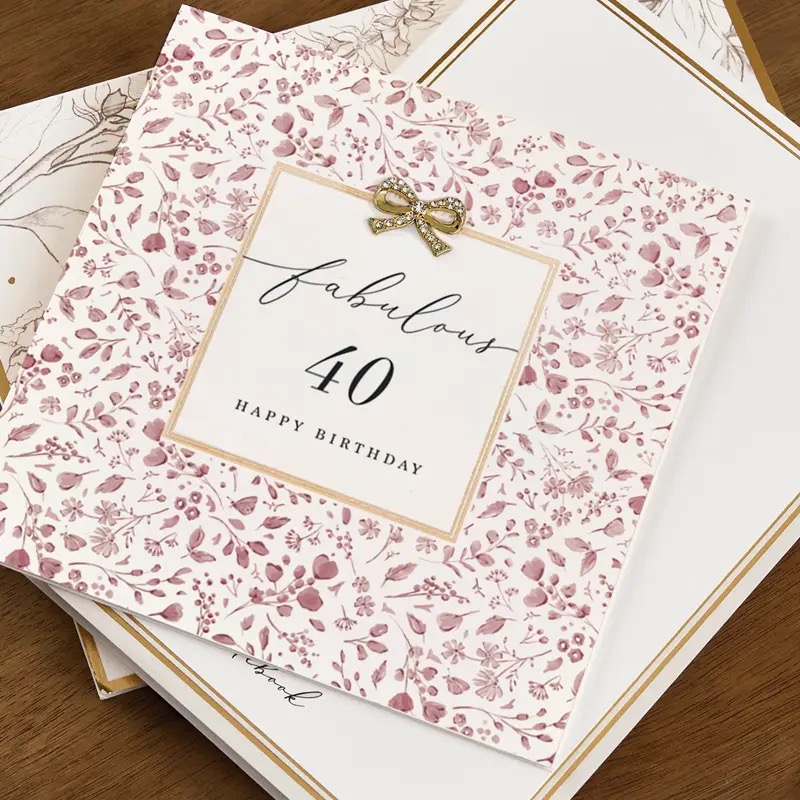 40th Happy Birthday Card