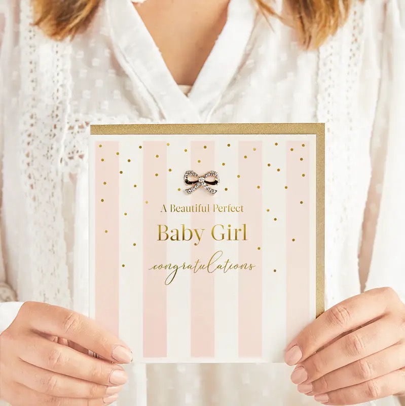 Baby Girl Congratulations Card