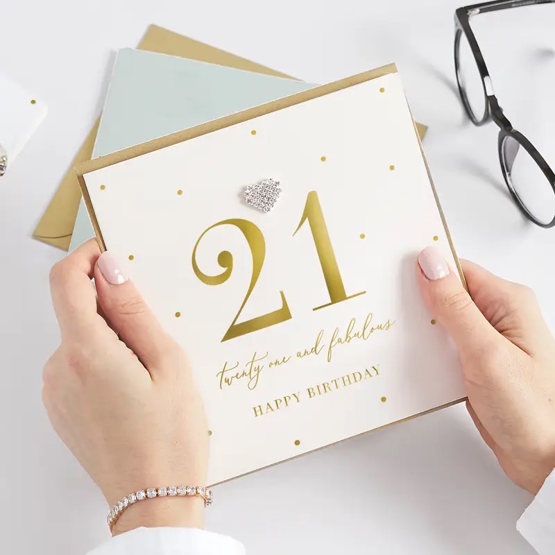 21 Happy Birthday Card