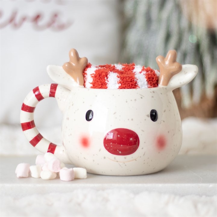 Rudolph Mug & Socks