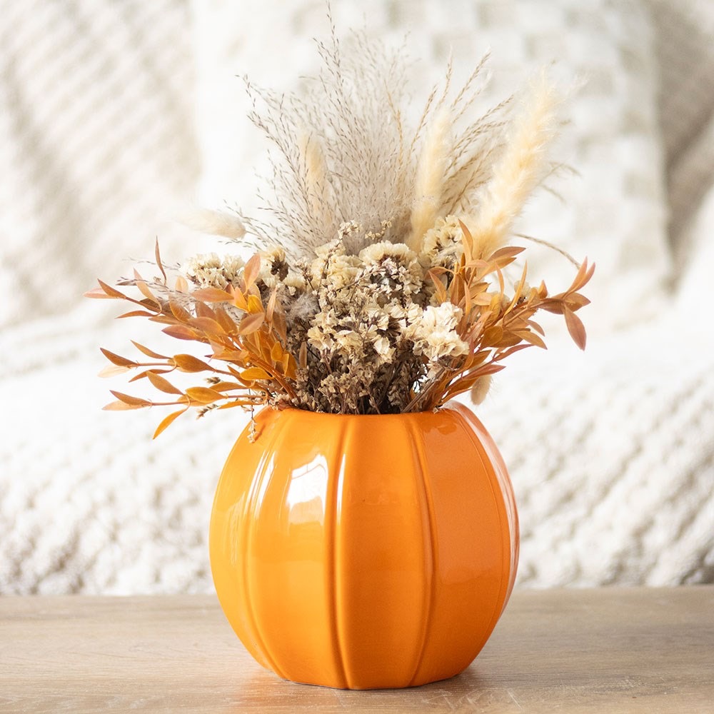 Orange Pumkin Vase